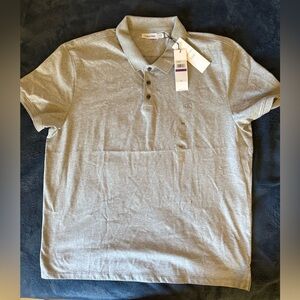 Calvin Klein Gray Polo Shirt for Men